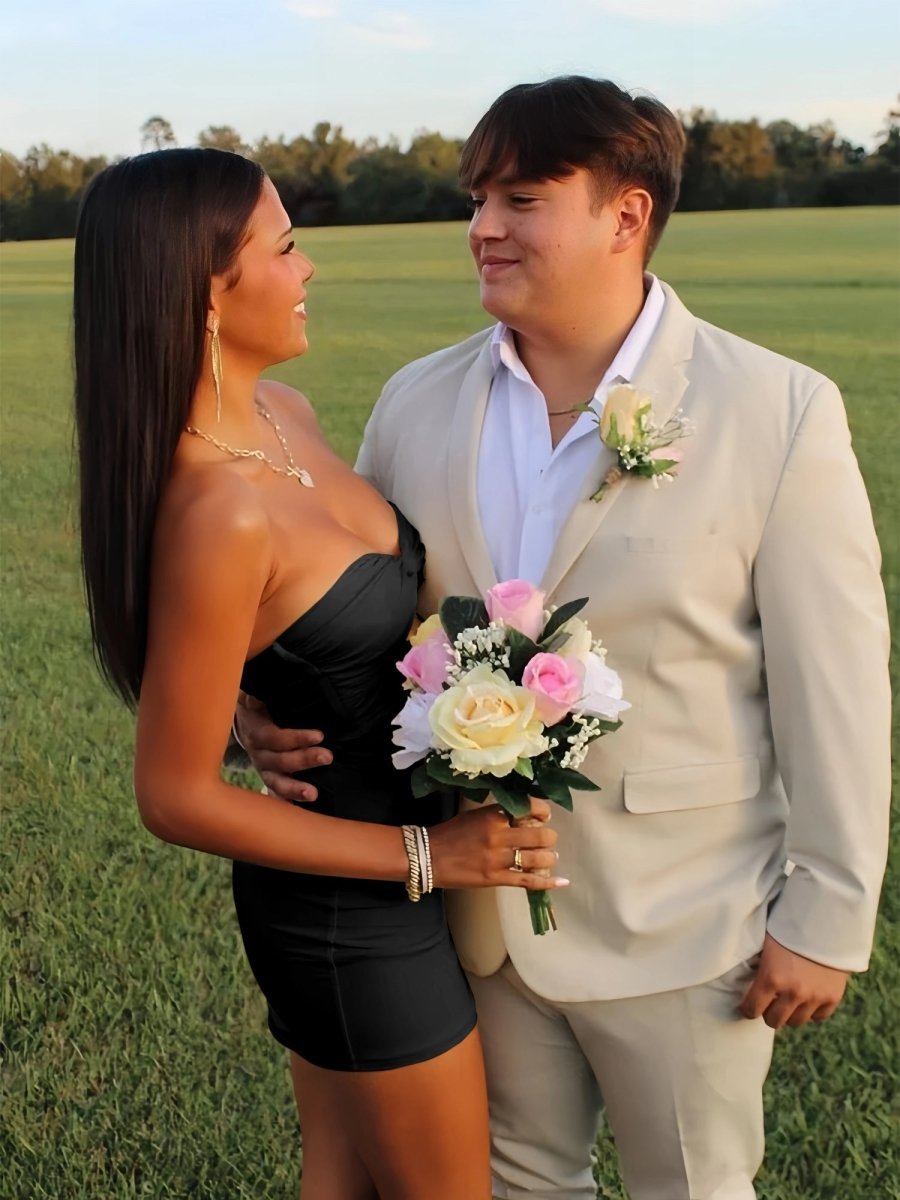 Strapless Fit and Flare Homecoming Dress - Image 18